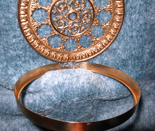 Clock Face and Dial Inside Hinge Polished